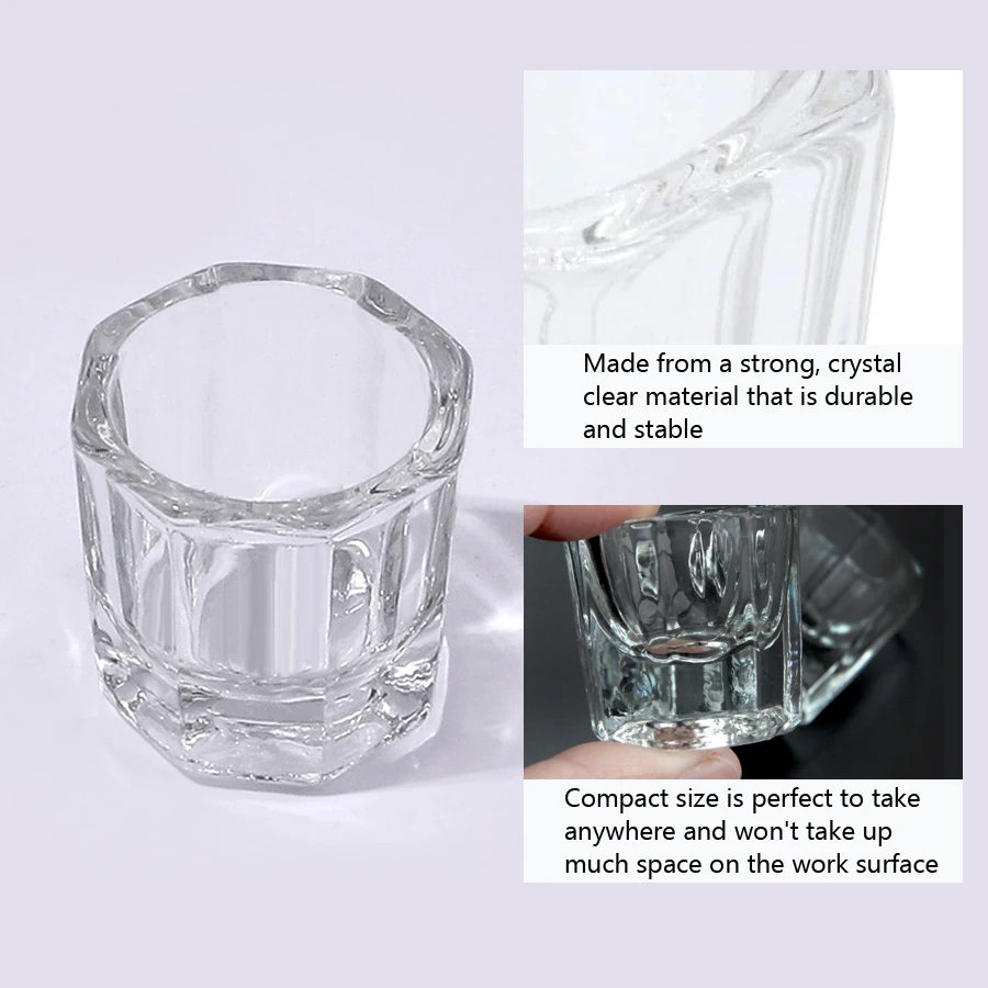 1Pc Mini Crystal Glass, Clear  - Nail Art Simple review and price