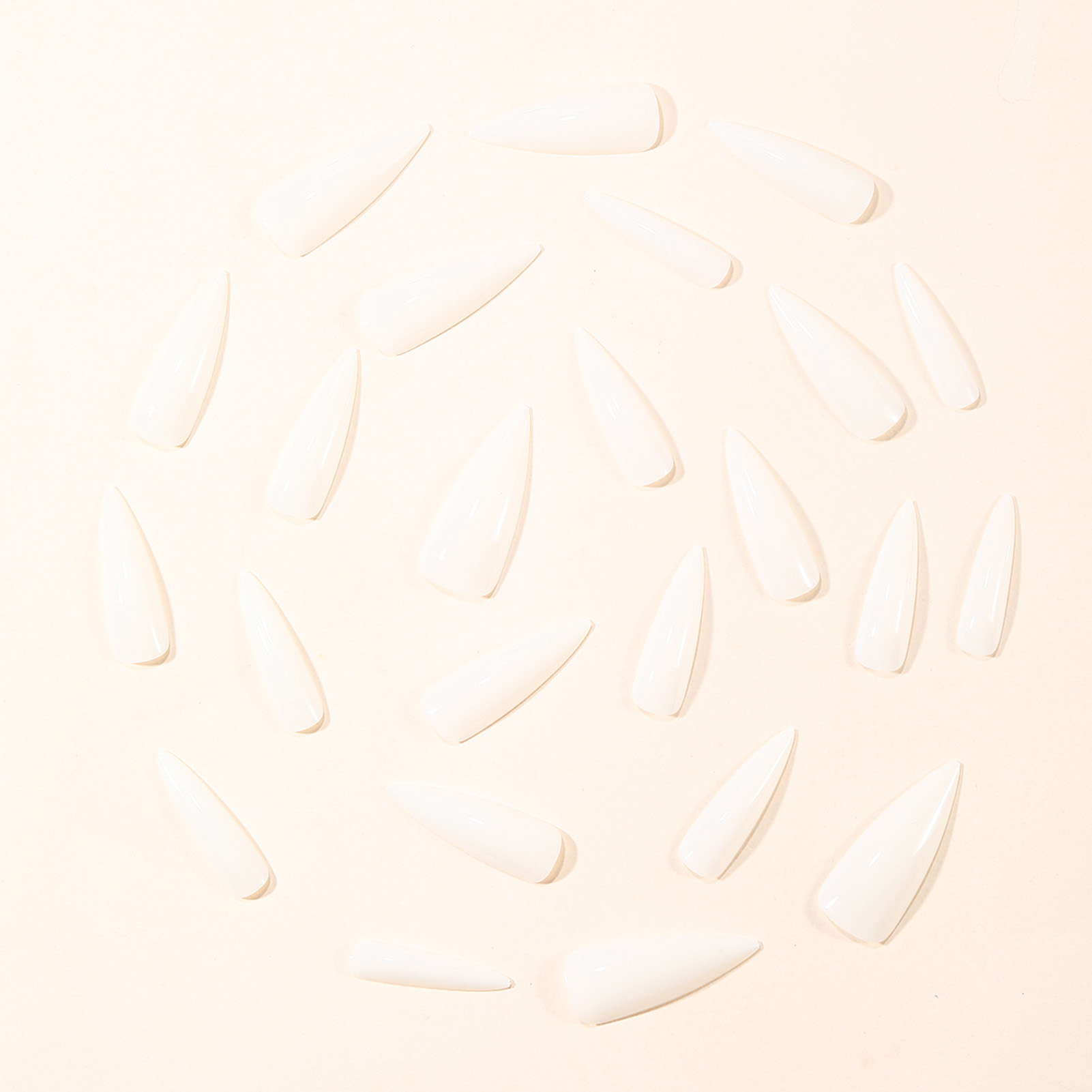 24pcs Simple Milky White False - Nail Art Simple review and price
