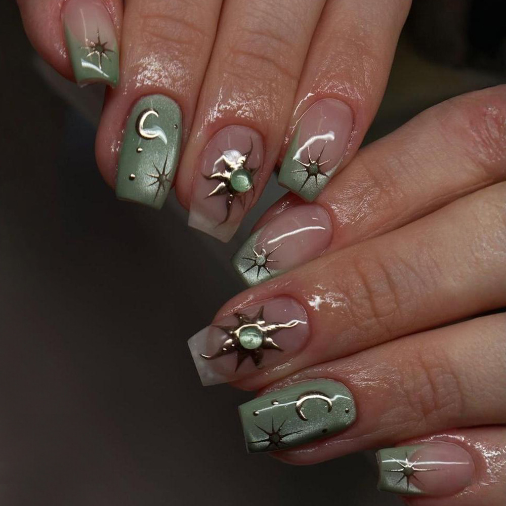 24pcs Finished Fake Nails Fren - Nail Art Simple review and price