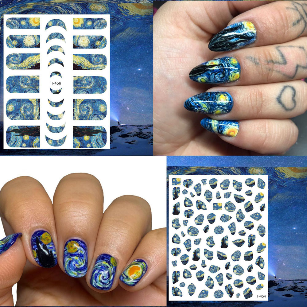 1pcs Van Gogh Night Romantic N - Nail Art Van Gogh review and price