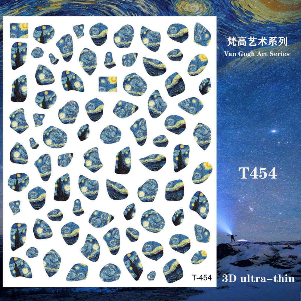 1pcs Van Gogh Night Romantic N - Nail Art Van Gogh review and price
